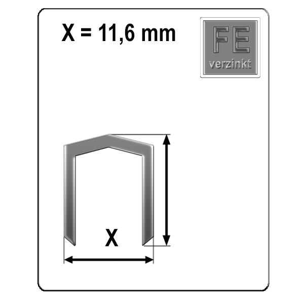 Heftklammern Typ STCR 5019 – 10 mm – verzinkt – 100.000 Stück – Für extra starken Halt bei dicken Materialien