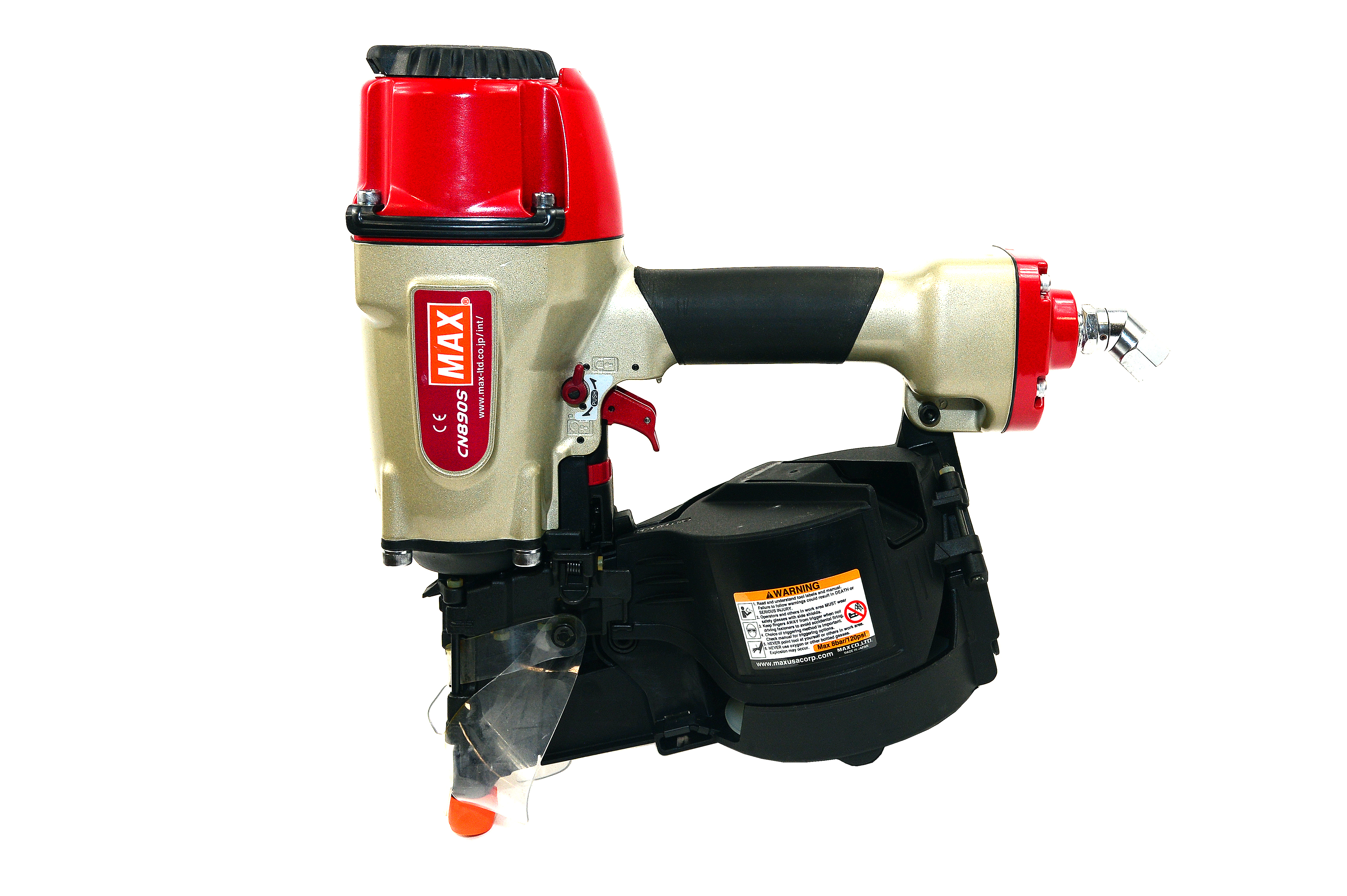 MAX 16° CN890S Coil Nagler für Dach- und Rahmenkonstruktionen  bis zu 90 mm