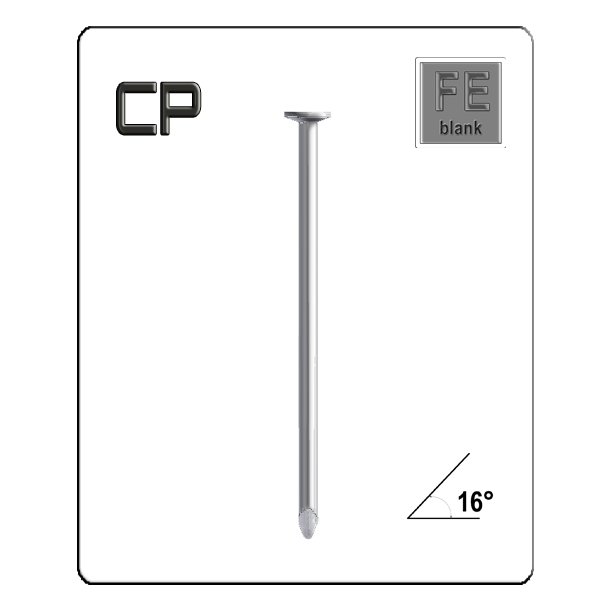Coilnägel 2,3 x 45 mm – glatt, blank, Clinch Point (CP), 15°/16° Drahtmagazinierung – 10.800 Stück je Karton